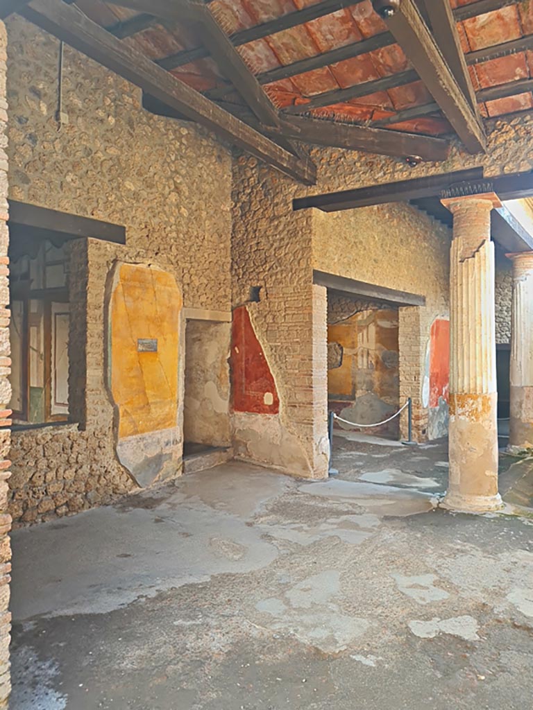 II.3.3 Pompeii. March 2024. 
Room 11, north-east corner, with doorways to rooms 8 and 9. Photo courtesy of Giuseppe Ciaramella.
