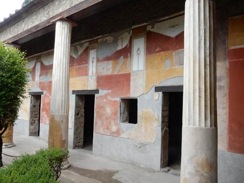 II.3.3 Pompeii. May 2016.  Room 11, looking towards doorways onto west portico, from near doorway to room 5. Photo courtesy of Buzz Ferebee.
