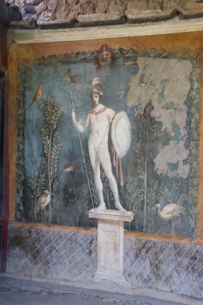 II.3.3 Pompeii. September 2017. Room 11, east panel on south wall of peristyle.
Photo courtesy of Klaus Heese.