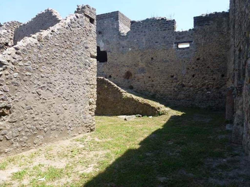 II.4.4 Pompeii. June 2012.  Looking towards south wall with ramp. Photo courtesy of Michael Binns.