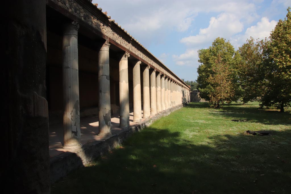 II.7.8 Pompeii. Palaestra. October 2022. Looking east along north portico. Photo courtesy of Klaus Heese