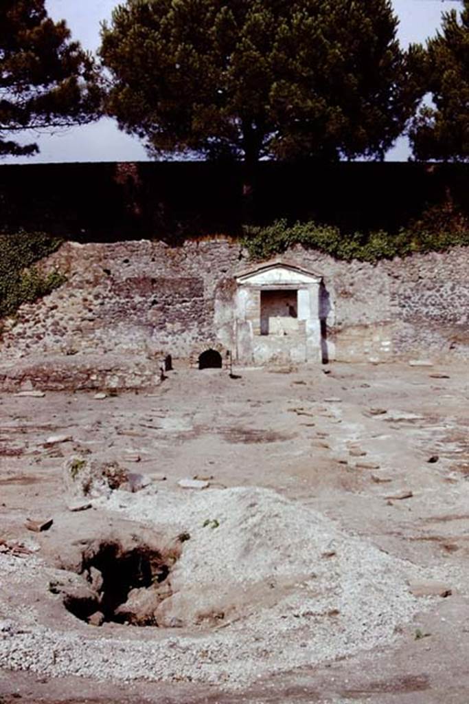 II.8.6 Pompeii, 1973. Looking east across site. Photo by Stanley A. Jashemski. 
Source: The Wilhelmina and Stanley A. Jashemski archive in the University of Maryland Library, Special Collections (See collection page) and made available under the Creative Commons Attribution-Non Commercial License v.4. See Licence and use details. J73f0630
