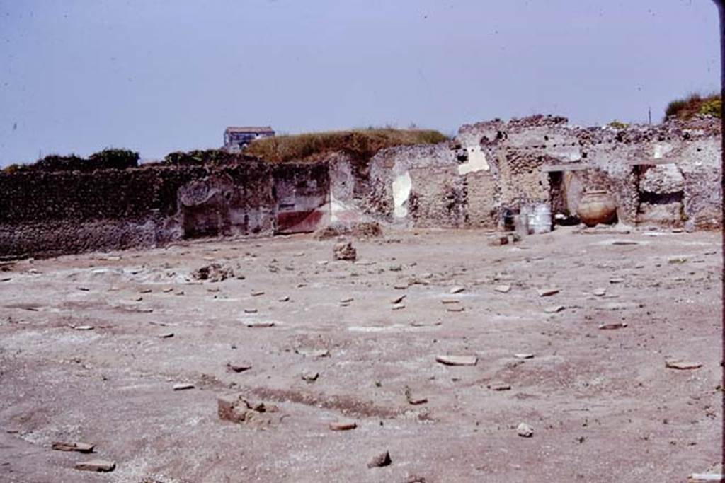 II.8.6. Pompeii, 1973. Looking across site towards north-west corner. Photo by Stanley A. Jashemski. 
Source: The Wilhelmina and Stanley A. Jashemski archive in the University of Maryland Library, Special Collections (See collection page) and made available under the Creative Commons Attribution-Non Commercial License v.4. See Licence and use details. J73f0670

