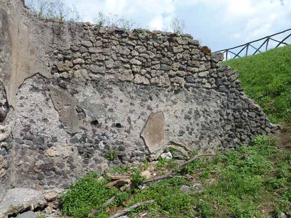 III.8.4 Pompeii. May 2010.  South side of atrium, site of steps to upper floor.