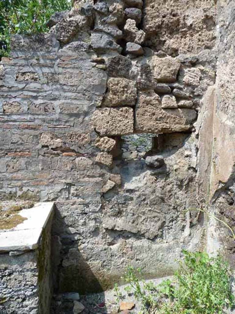 III.8.8 Pompeii. May 2010. North-east corner of bar-room.