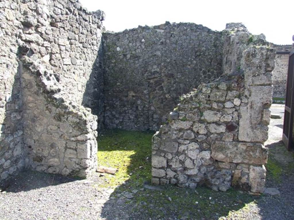 V.2.1 Pompeii. March 2009. Doorway to room 2, cubiculum.