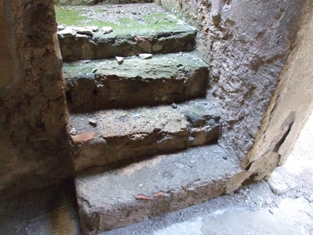 V.2.i Pompeii. March 2009.  Room 2c,  Stairs in north east corner.