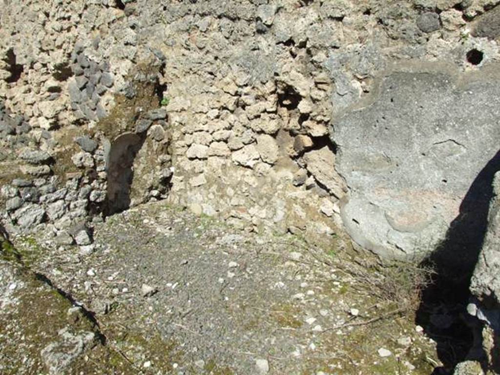 V.3.7 Pompeii.  March 2009.  Kitchen and Latrine, on East side of passageway.
