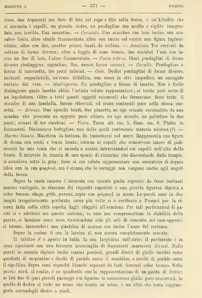 V.3.11 Pompeii. Report in Notizie degli Scavi, 1902, (p.371).