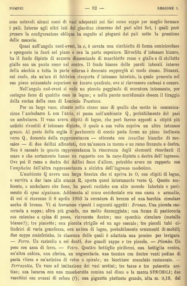 V.4.13 Pompeii. Notizie degli Scavi di Antichità, 1905, page 92.