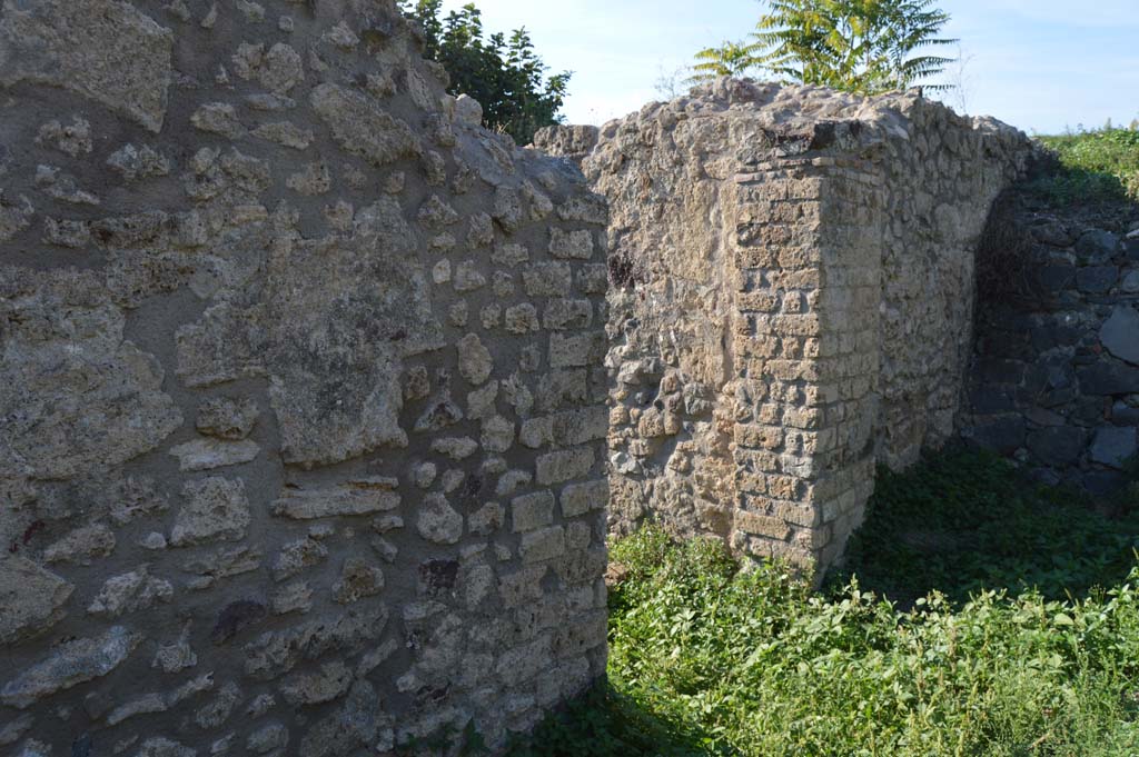 V.4.13 Pompeii. October 2017. Looking towards entrance doorway and site of paintings on entrance pilasters. Looking north-west.
Foto Taylor Lauritsen, ERC Grant 681269 DÉCOR.