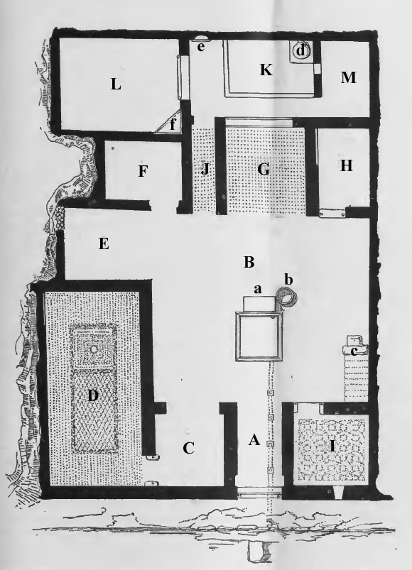 V.4.c Pompeii. House of M. Samellius Modestus or Casa degli Ori
1902-5 Excavation plan