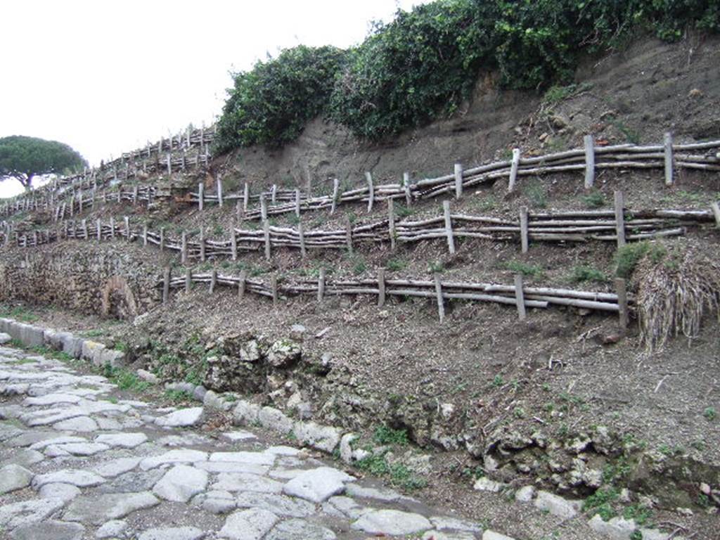 V.6.6 Pompeii. December 2005. Unexcavated entrance on east side of Via del Vesuvio.