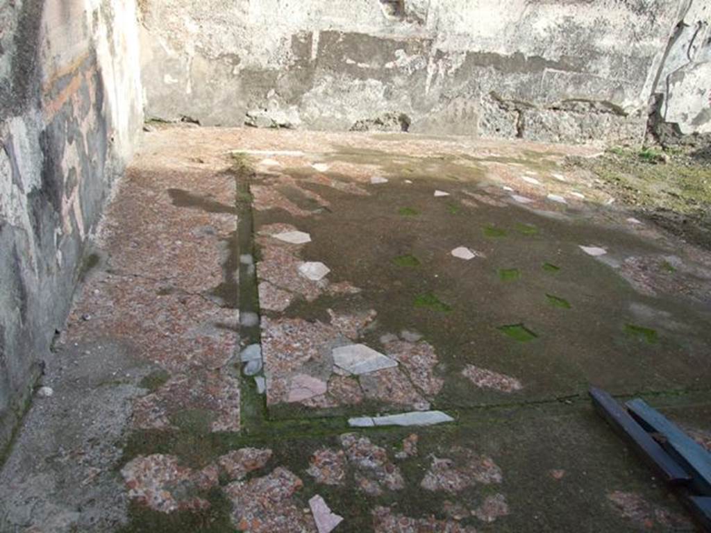 VI.1.10 Pompeii. December 2007.  Room 16, floor in large room on south side of tablinum.
