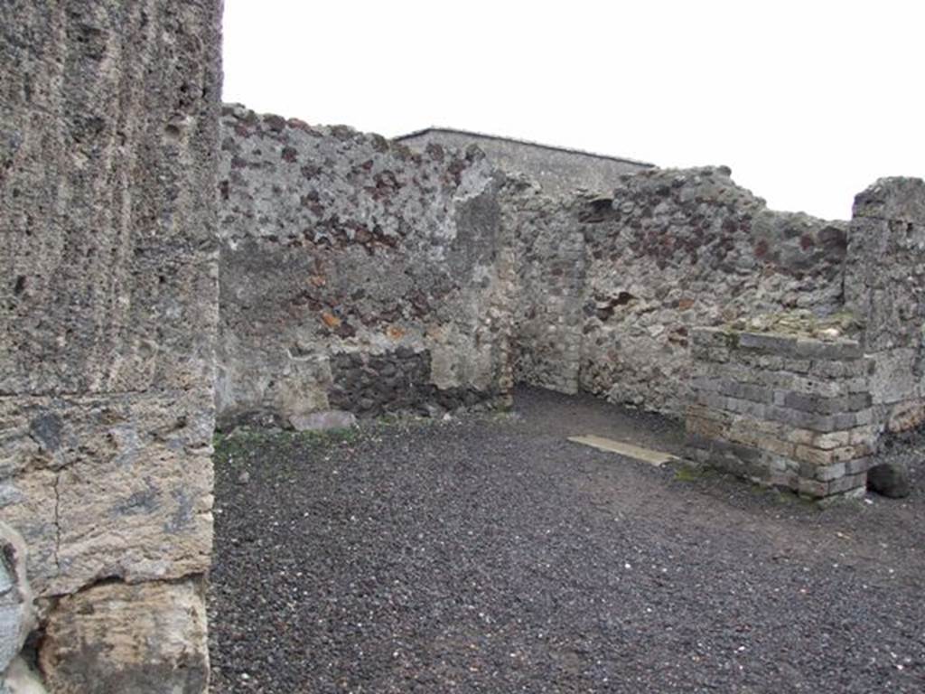 VI.6.1 Pompeii. December 2007. Room 23, looking south-east.