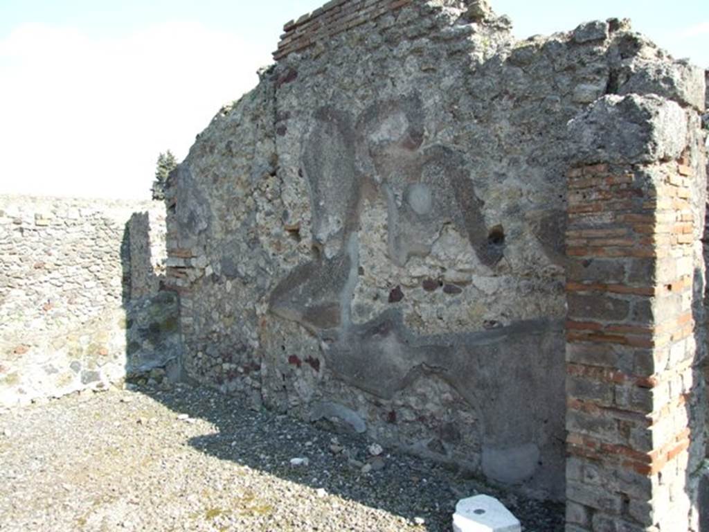 VI.7.3 Pompeii.  March 2009.  Room 5. Tablinum.  South wall.