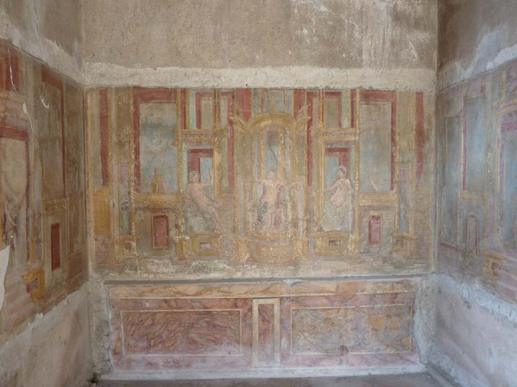 VI.7.23 Pompeii. October 2014. South wall of alcove on south side.
Foto Annette Haug, ERC Grant 681269 DÉCOR.
