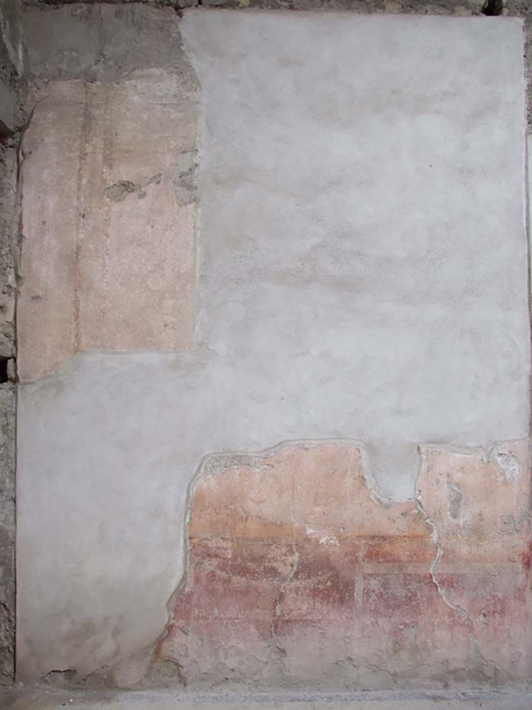 VI.8.5 Pompeii. March 2009. Wall on south-east side of south wall. 
One of the six panels more than 4-foot-high, that used to adorn the walls of the atrium. 
Site of the Nuptials of Zeus and Hera. Now in the Naples Museum.
See Mau, A., 1907, translated by Kelsey F. W. Pompeii: Its Life and Art. New York: Macmillan. (p.316 & 484).
