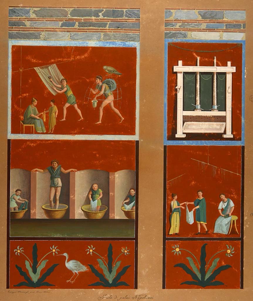 VI.8.20 Pompeii. Painting by Giuseppe Marsigli, 1826, showing picture existing on a pilaster in Pompeii. 
Now in Naples Archaeological Museum. Inventory number ADS 296.
Photo  ICCD. http://www.catalogo.beniculturali.it
Utilizzabili alle condizioni della licenza Attribuzione - Non commerciale - Condividi allo stesso modo 2.5 Italia (CC BY-NC-SA 2.5 IT)
