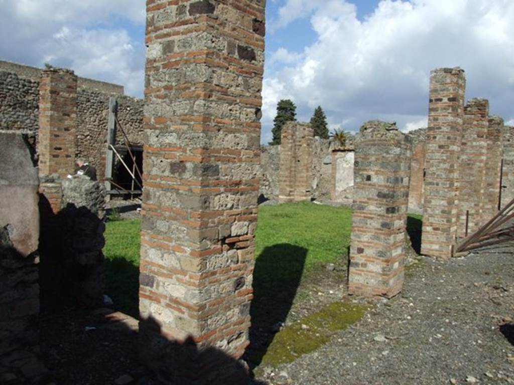 VI.8.20 Pompeii. March 2009. Room 4, looking north-east across peristyle.