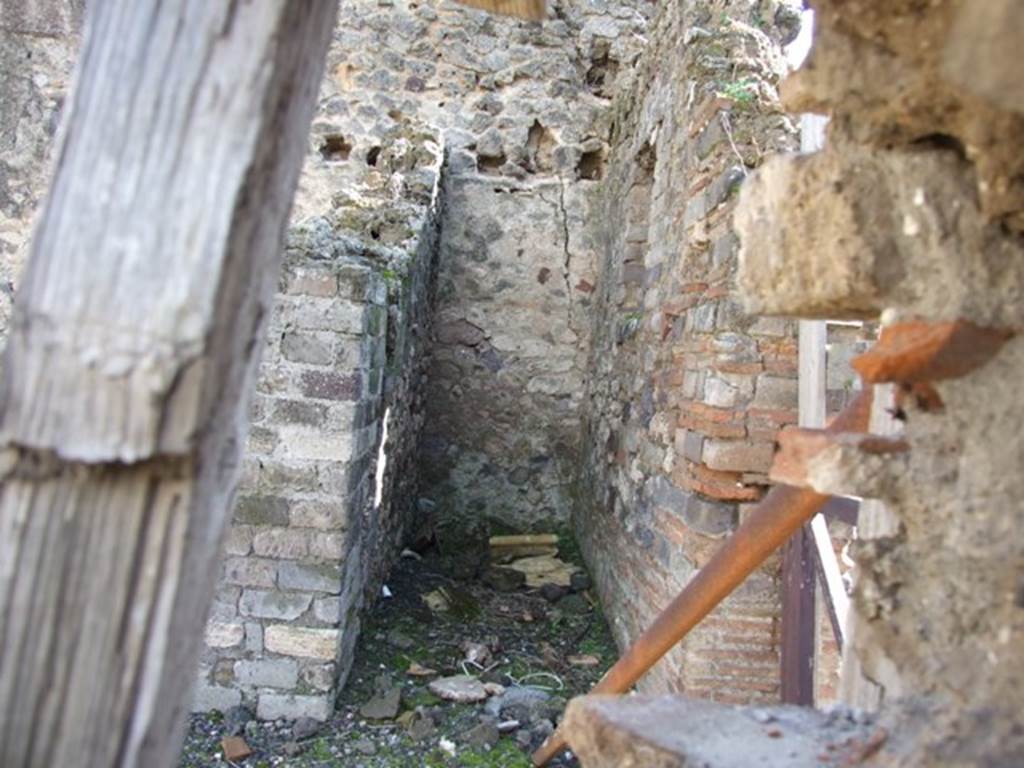 VI.8.20 Pompeii.  March 2009.  Room 17.  Looking south into narrow room, next to VI.8.2