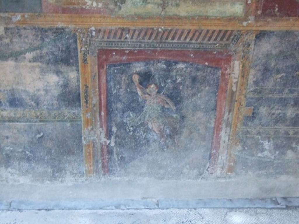 VI.9.6 Pompeii. March 2009. Room 8, painted figure, from south wall. 