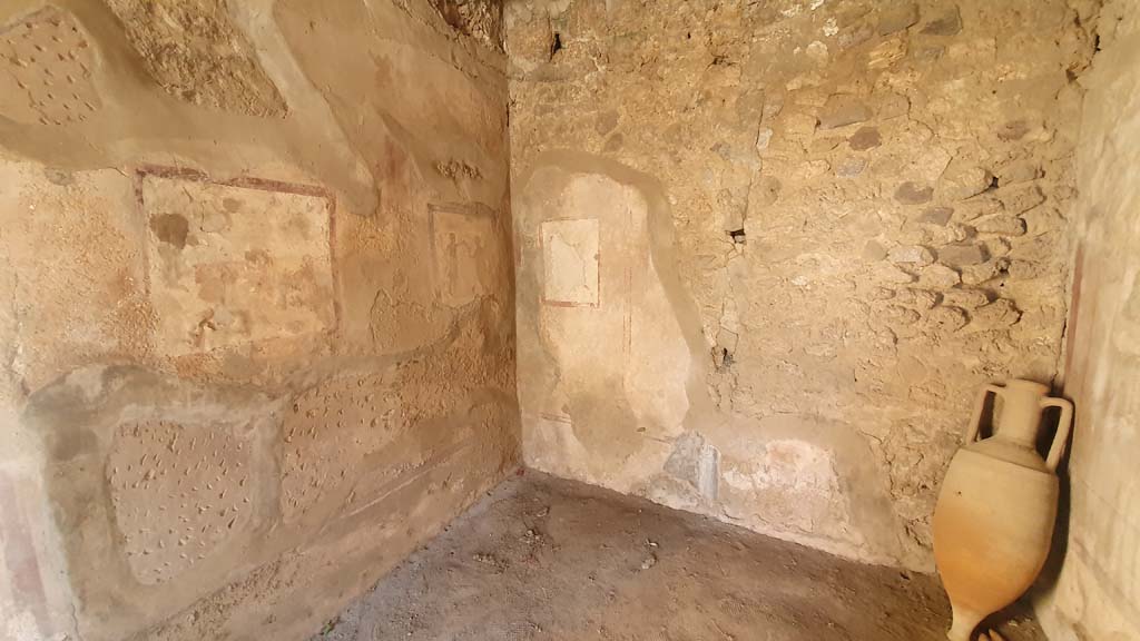 VI.10.1/19 Pompeii. July 2021. Looking towards north-east corner of rear room.
Foto Annette Haug, ERC Grant 681269 DÉCOR.


