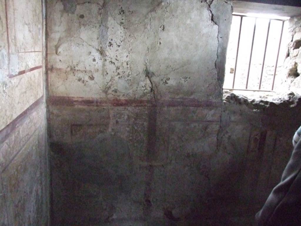 VI.10.1 Pompeii. March 2009. North-east corner and east wall of rear room.  