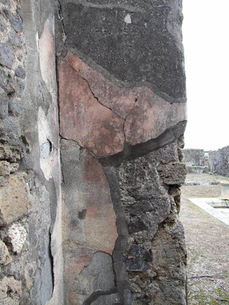 VI.10.7 Pompeii. March 2009. Room 3, painted plaster in north-east corner.