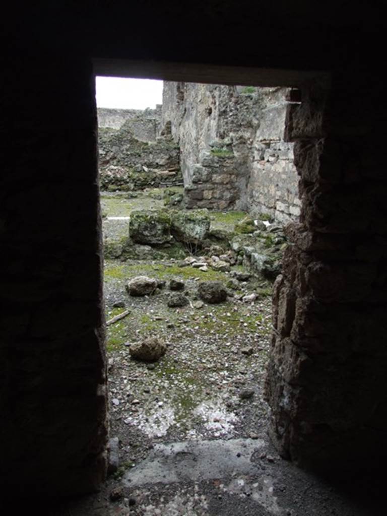 VI.10.7 Pompeii.  March 2009.  Room 13.  Looking south into room 14.