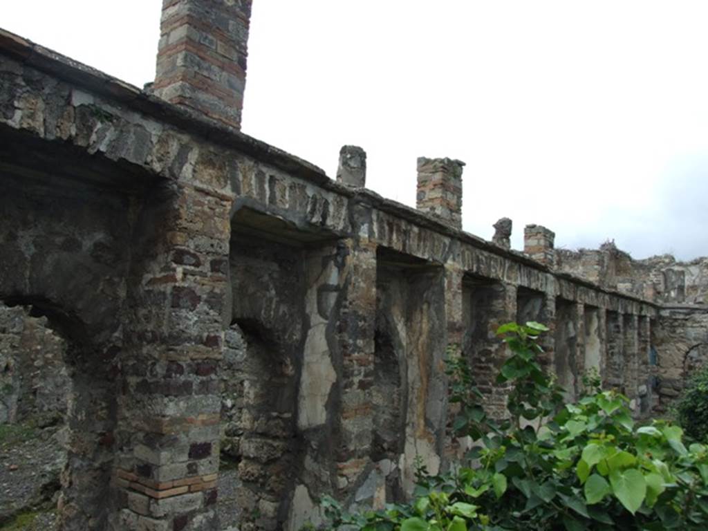 VI.10.7 Pompeii.  March 2009.  Room 15.  Garden area.  West side.  Looking north west.