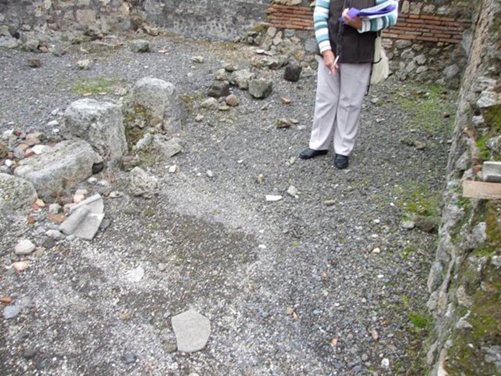 VI.10.14 Pompeii. March 2009. Room 6, site of  room on north side of atrium.