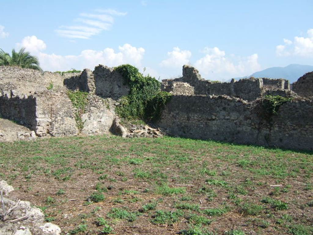 VI.11.15 Pompeii. September 2005. Looking towards south-east corner of garden area.