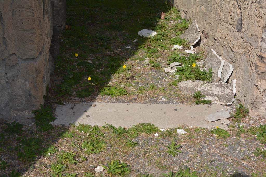 VI.11.9 Pompeii. October 2017. Doorway threshold to corridor 15 on north side of atrium.
Foto Annette Haug, ERC Grant 681269 DCOR.


