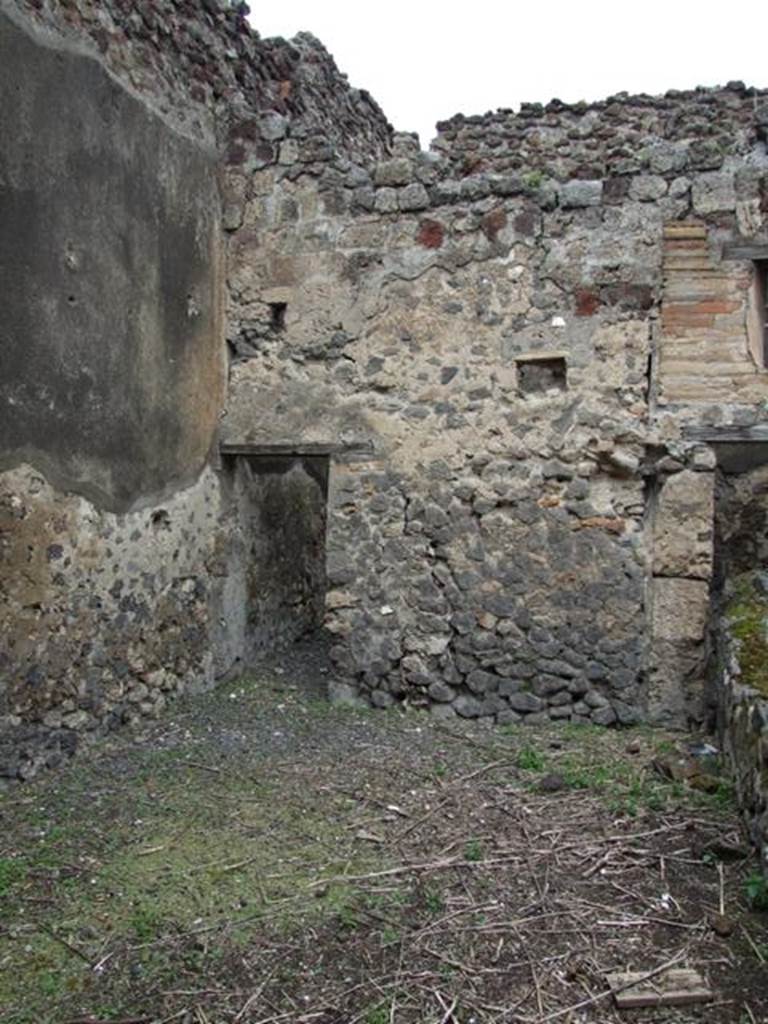 VI.11.9 Pompeii. March 2009. Room 11, looking north to doorway to room 12.