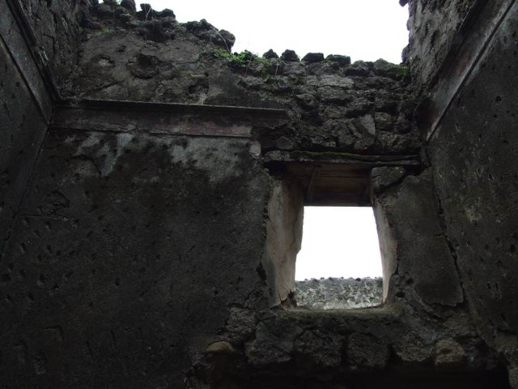 VI.11.9 Pompeii. March 2009. Room 14, south wall with window into room 10.