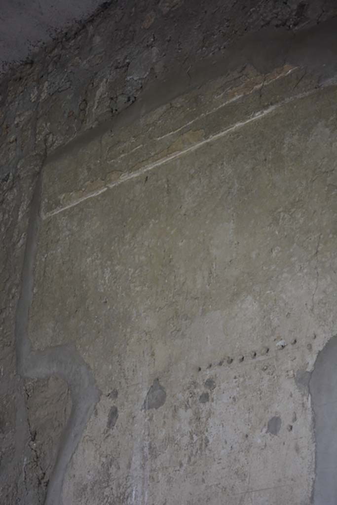 VI.11.10 Pompeii. December 2017. Room 42, detail from upper east wall.
Foto Annette Haug, ERC Grant 681269 DCOR
