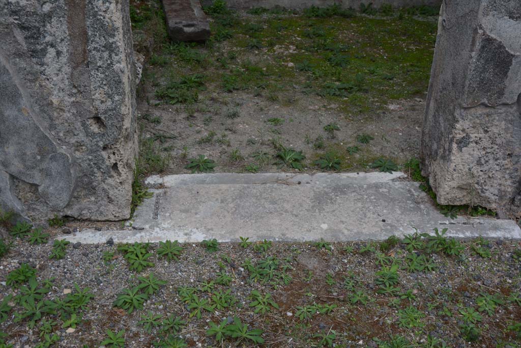 VI.11.10 Pompeii. October 2017. Room 30, threshold of doorway.   
Foto Annette Haug, ERC Grant 681269 DÉCOR
