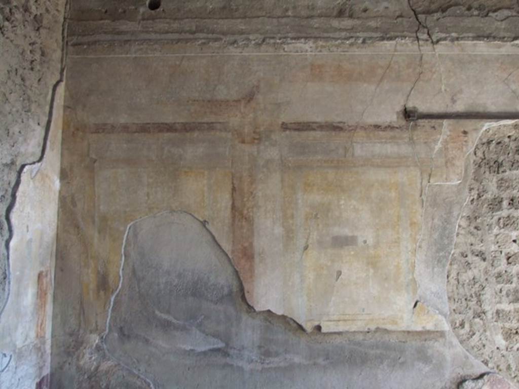 VI.11.10 Pompeii. December 2007. Room 40, east wall in north-east corner of exedra.