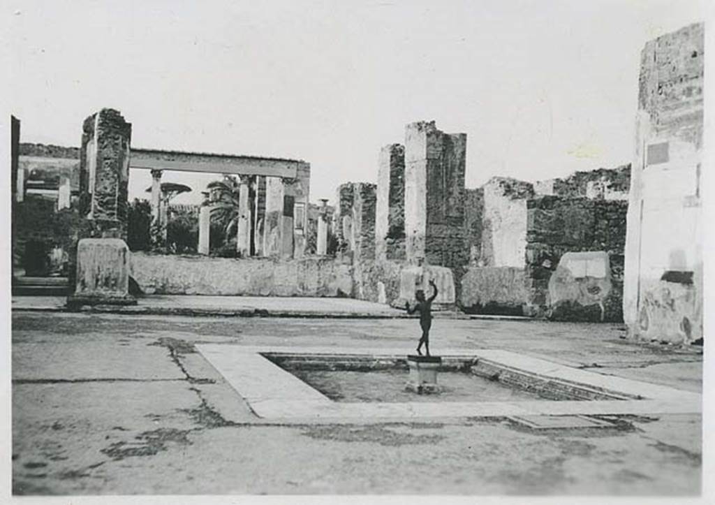 VI.12.2 Pompeii. 4th October 1937. Looking north-east across atrium. Photo courtesy of Rick Bauer.