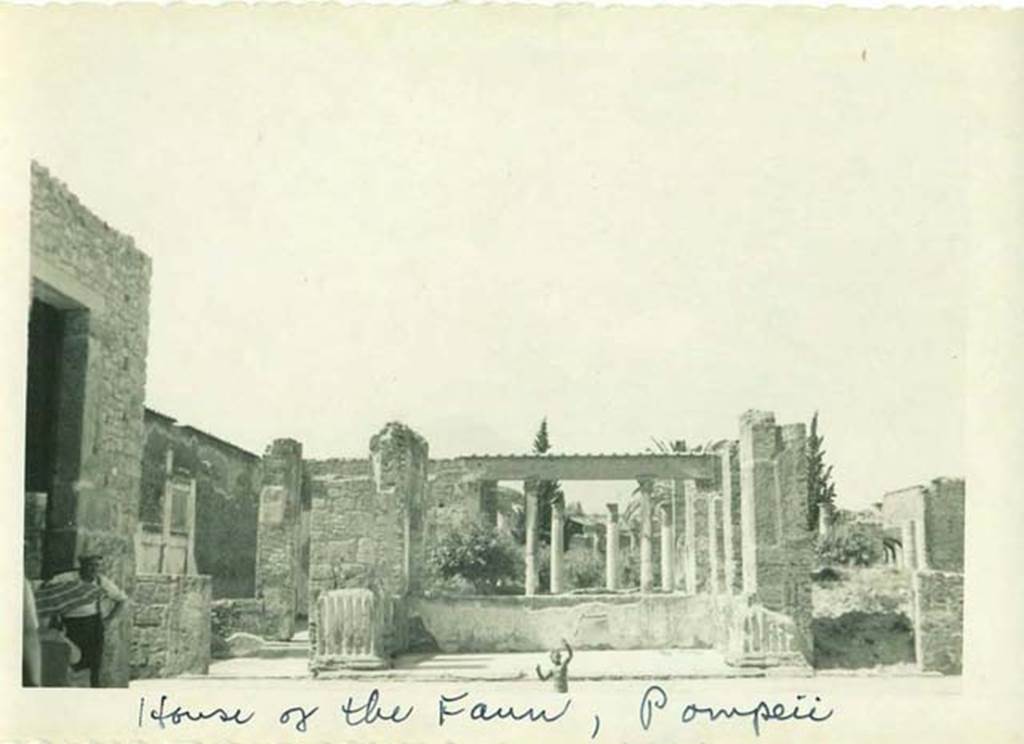 VI.12.2, Pompeii. 1958. Looking north towards tablinum, from atrium. Photo courtesy of Rick Bauer.