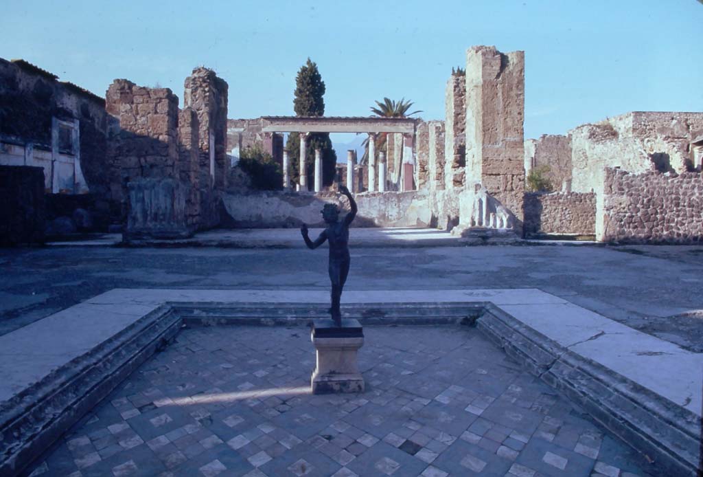 VI.12.2, Pompeii. 1958. Looking north towards tablinum, from atrium. Photo courtesy of Rick Bauer.