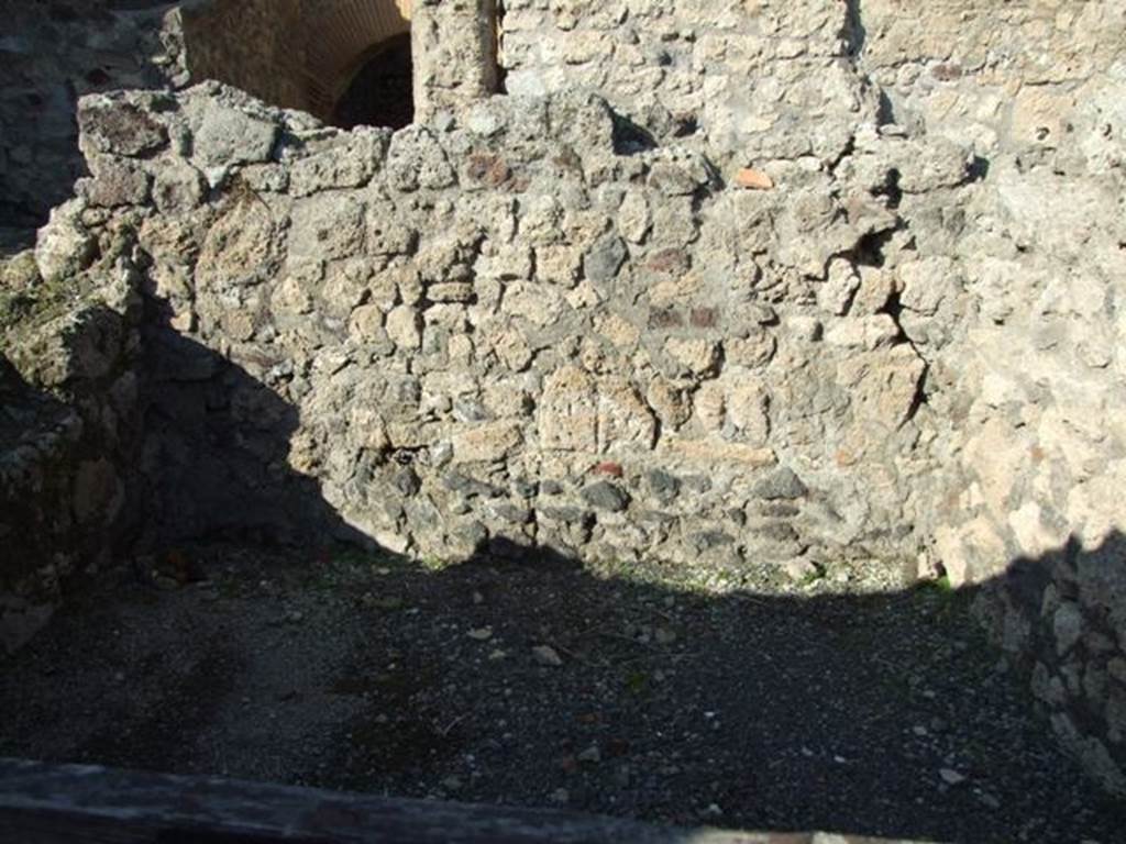 VI.14.15 Pompeii. December 2007. Looking towards the north wall, in the rear room.