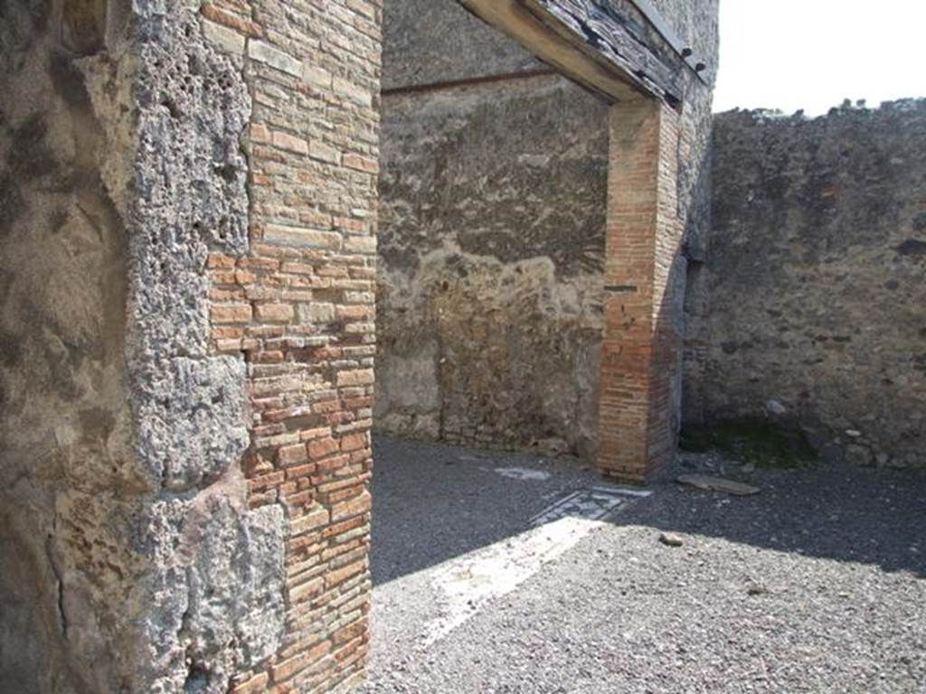 VI.14.20 Pompeii. March 2009. Room 4, looking south-east across rear of tablinum.