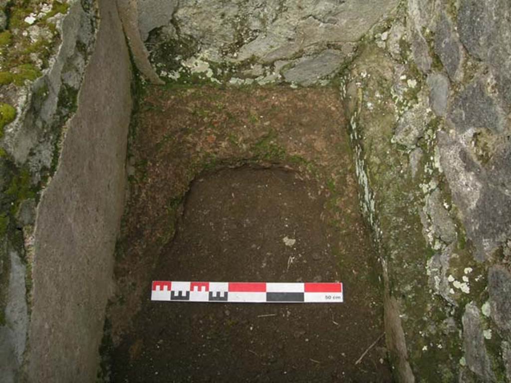 VI.14.21 Pompeii. June 2006. Detail of right vat. Photo courtesy of Nicolas Monteix.