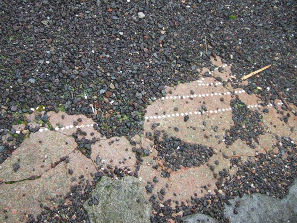VI.14.21 Pompeii. December 2005. Remains of flooring.