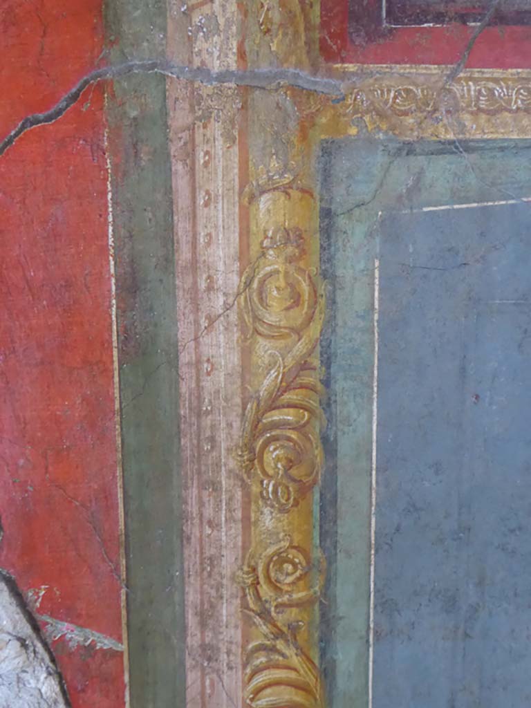 VI.15.1 Pompeii. January 2017. Detail from south wall of exedra.
Foto Annette Haug, ERC Grant 681269 DÉCOR.

