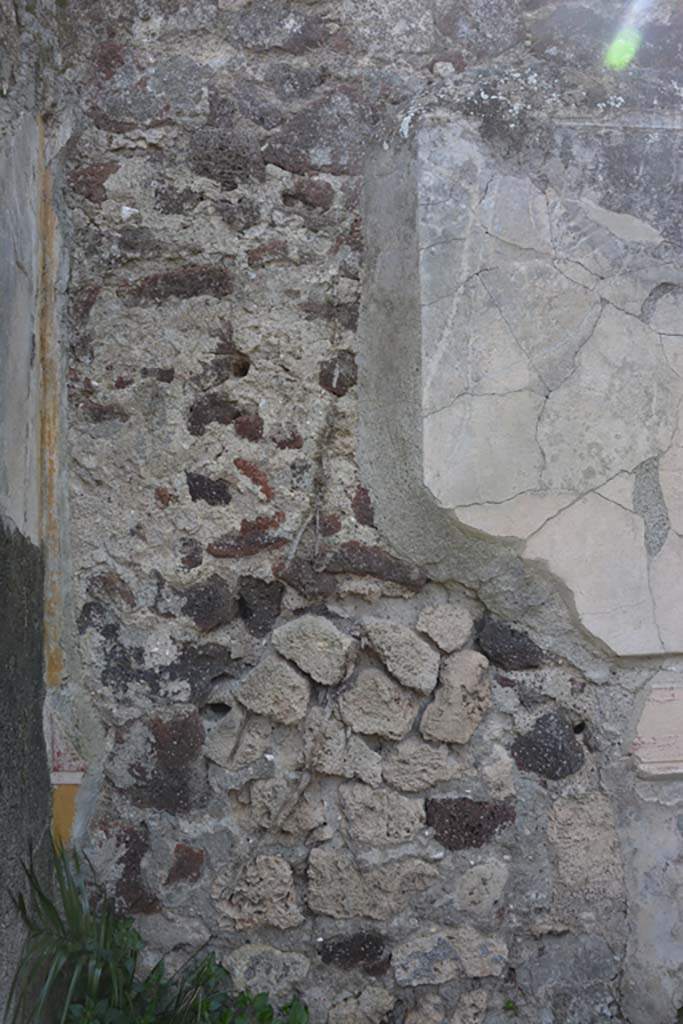 VI 15 5 Pompeii. March 2019. South ala 25, detail from lower south wall at east end.
Foto Annette Haug, ERC Grant 681269 DÉCOR.
