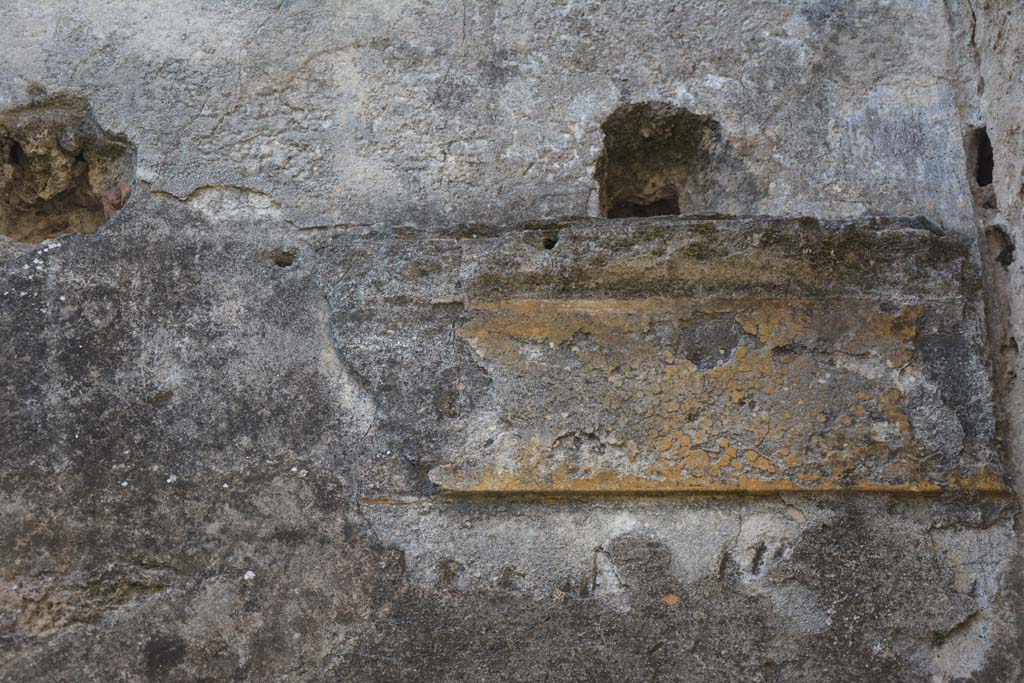 VI 15 5 Pompeii. March 2019. Cubiculum 3, detail from upper west wall at north end.
Foto Annette Haug, ERC Grant 681269 DÉCOR.
