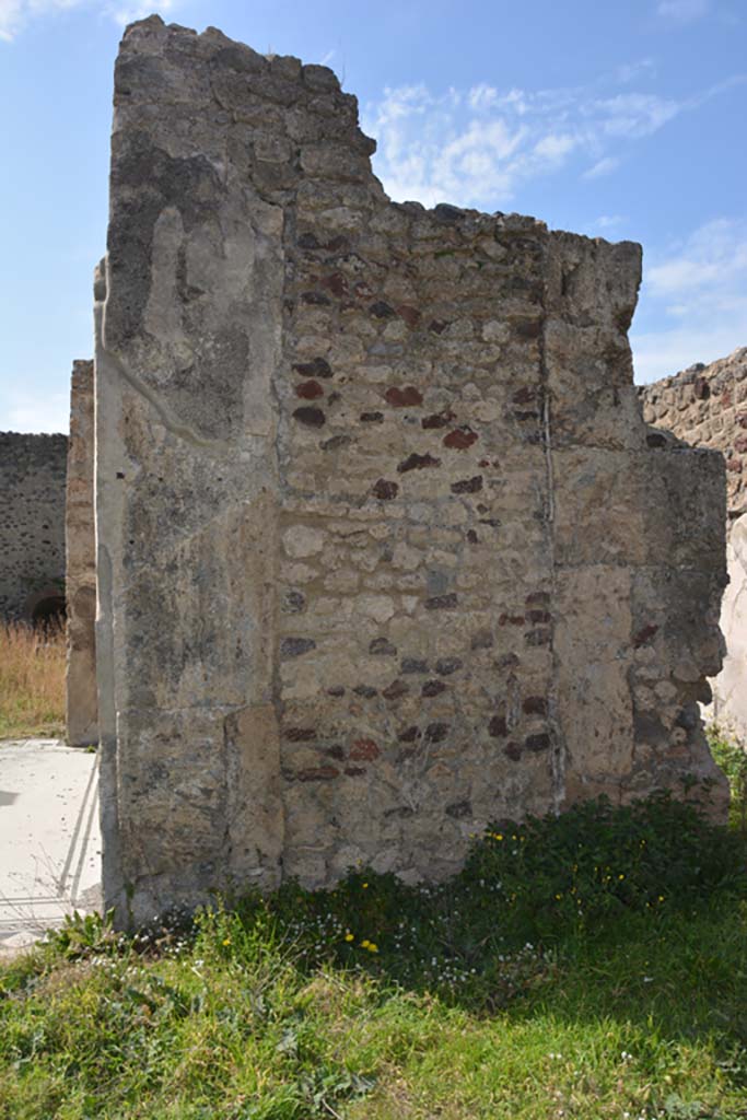 VI 15 5 Pompeii. March 2019. 
Room 1, atrium, wall on north side of tablinum, on left, and south side of oecus 24, on right.
Foto Annette Haug, ERC Grant 681269 DÉCOR.

